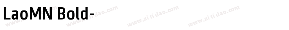 LaoMN Bold字体转换